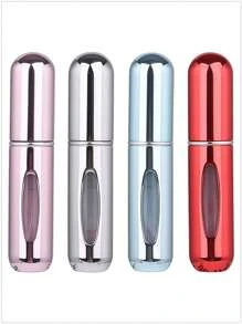 5pcs/4pcs/3pcs/2pcs/1pc Portable Refillable Travel Perfume Bottles, 5ml Travel Size Atomizer Sprayer, Pocket Perfume Containers, Travel Spray Bottles, 5ml Bottom Refill Perfume Decant Vials, Reusable Travel, Pressing Dispenser Sample Bottles, Back To School Essentials, Small Water Bottles For School, Women Decorative Accessories - Multicolor - View 43