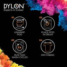Dylon Washing Machine Fabric Dye Pods 3 Pack 350g Each For Clothes, Home Textiles And Soft Furnishings, Convenient Solution For Colouring And Reviving Fabrics At Home - Olive Green - View 3