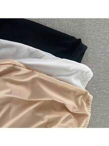 European & American Lace Anti-Sheer Underskirt A-Line Skirt, Women's Slip Skirt