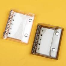 Neuer M5 Dual-Ring-Ordner, M5 Loseblatt-Notizbuch-Hülle mit 5 Ringen, transparente, einfache Loseblatt-Ordner-Ringe, abnehmbare, kratzfeste, weiche Hülle, ohne M5 Loseblatt-Notizbuch-Hülle-Ordner