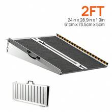 PORIYA Multi Size Aluminium Ramp Anti Slip Folding Loading Threshold  Portable Access - 2FT - View 2