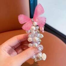2pcs Elegant Butterfly Headbands For Girls - Vibrant Floral & Accents, Durable Plastic Hair Accessories For Daily Wear & Special Events, Parties, All-Season Use, Daily Wear Headband | Elegant Hair Tie | Intricate Design - 粉色 - 查看 10