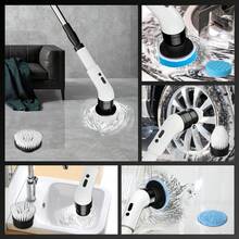 IAGREEA 电动清洁器，双速可调无线清洁刷套装，可拆卸手柄淋浴清洁器，配备 6 个可更换刷头，高效便捷，适用于厨房、地板、浴室和瓷砖清洁