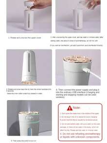 RAF USB Powered 4-Mode Aroma Diffuser (Smart, 2-Level, Starry Sky, Fragrance Mist) With 2 Mist Levels, Suitable For Home, Car, Office Or Travel. It Is Both A Fragrance Diffuser And A Modern Incense Burner. Smart Car Air Purifier Humidifier Aromatherapy Diffuser Car Deodorizer Car Atmosphere Light With 6 Filter Cores, Car Accessories