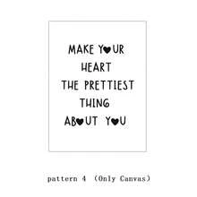 1/3Pcs Heart Quote Print Minimalist Heart Poster Aesthetic Living Room Art Love Wall Decor Feminine Art Print Girly Canvas Painting Optional Frame - A Frameless - View 21