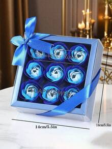 1 pieza Jabón de baño con forma de pétalo de rosa con aroma a rosa, jabón de baño con aceite esencial de rosa suave, caja de regalo para el Día de San Valentín, regalos de boda, regalos para despedida de soltera, flores secas