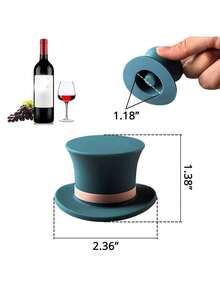 Reusable Wine Stoppers - These Vacuum Sealers Keep Wine Fresh And Leak-Proof, Suitable For Restaurant, Bar, Commercial Use, Home Red Wine Bottle Caps, Silicone Sealed Champagne Bottle Stoppers, Compact Wine Preservers, Bar Tools, New Type Of Reusable Vacuum Wine Stoppers For Hotels, Wine Sealing Cover Set, Leak-Proof Preserver For Restaurants, Kitchen Accessories., Halloween And Christmas Party Supplies