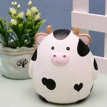 1 ống heo đất hình con bò, hộp đựng tiền xu không vỡ cho thanh thiếu niên, hộp đựng tiền hình động vật dễ thương cho bé trai bé gái, hộp tiết kiệm tiền xu quà tặng tốt nhất - Nhiều màu - Xem 8