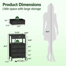 Nightstands - Black - View 2