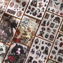 Gothic Washi Journal Stickers For Journaling, 30 Sheets Precut Large Halloween Stickers & 20 Scrapbook Aesthetic Goth Papers For Junk Journal Supplies, Scrapbooking, Collage, Bullet Journals, Planners, Art Crafts - Multicolor - View 3
