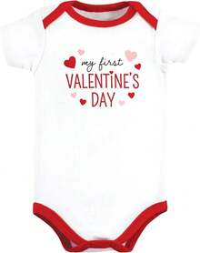 - Body unisex de algodón para - Niña Primera Pascua de San Valentín - Ver 3