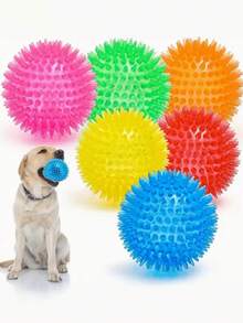 1pc/2pcs/3pcs/4pcs Pet Chew Squeaky Ball Soft TPR Floating Dog Pool Toy, Reduce Anxiety, Fetch Toy, Teeth Cleaning, Interactive Dog Toy, Suitable For Small & Medium Pets, No Battery