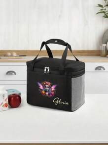 定制图片或文字，手持保温午餐盒袋，大容量适合上班族、学生和户外野餐。最好的建议是带上食物、午餐盒袋、厚铝箔、防尘防水冰袋、周年纪念礼物、生日礼物、母亲节礼物、父亲节礼物、最好的朋友礼物、给妈妈/爸爸的礼物、给她/他的礼物、给女朋友/男朋友/朋友的礼物