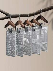 1片美甲印花板，新款INS风限量版，可爱动物、蝴蝶结、爱心、蕾丝、花卉图案美甲印花模板，美甲印花板，美甲印花凝胶指甲油板，法式风格，多功能，清新设计，经典中式印花板，美甲装饰配件，DIY美甲，适用于书籍、文具、桌面、平板电脑、玻璃装饰、日记本，是送给家人和朋友的绝佳礼物，配有透明硅胶印章。