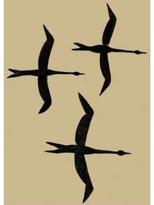 1 pieza Impresión de póster de pintura en lienzo con arte de pared minimalista, diseño floral abstracto de patrón geométrico moderno para decoración del hogar y la sala de estar