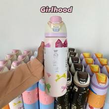 NEW Insulated Stainless Steel Water Bottle With Straw For Sports, Travel, And School Sports Water Bottle, 24oz/32oz - 彩色 - 查看 30