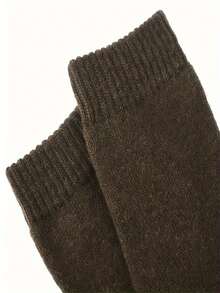 3 Pairs Random Color Unisex Warm Socks, Comfortable Thick Warm Socks For Winter, Christmas Gift For Grandparents And Parents