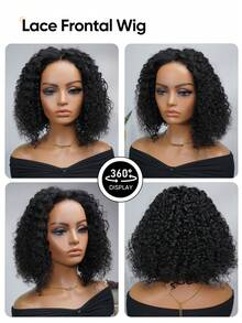 Jessie's Wig 无胶预剪蕾丝假发 即戴即用 螺旋卷 4x4 预剪蕾丝假发 短波波头 100% 真人发 - SNatural - 查看 6