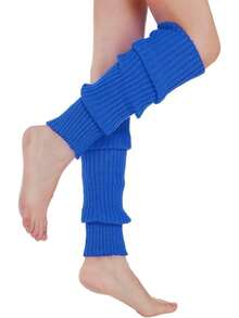 1双纯色针织腿套，简约时尚休闲风，适合秋冬季日常保暖，超过10种颜色可选，Y2K风格，舒适保暖 - 彩色 - 查看 8