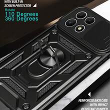 T-Mobile REVVL 7 5G Phone Case With Sliding Camera Lens And Stand - Black - View 6
