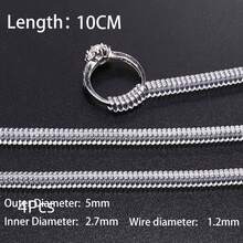 4 قطع أدوات مصغرة لحجم الخاتم، تعديل الخواتم بواسطة نابض حلزوني، أداة شفافة غير مرئية لتضييق الخواتم وإعادة ضبط الحجم، حارس المجوهرات