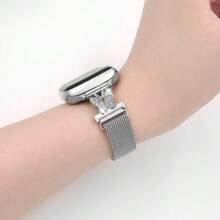 1pc Butterfly & Bee Shaped Magnetic Clasp Band, Fits 1-9 Series & SE, 38mm-49mm Compatible, Fashion Design With Texture, Pink/Gold/Silver, Stylish & Elegant Accessory - Multicolor - View 10