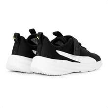 Tênis Puma Rickie Runner Infantil - Preto / Branco - Visão 3