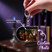 Llavero de CD de mini álbum NFC personalizado - Regalos de música nostálgicos personalizados, llaveros para amantes de la música, regalos de estilo nostálgico, regalos para el Día de San Valentín, regalos de boda - Multicolor - Ver 11