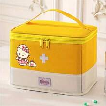 Sanrio 1 قطعة حقيبة إسعافات أولية كبيرة قابلة للطي من النايلون مقاومة للماء من سانريو هيلو كيتي - حقيبة طبية وللوقاية من الأوبئة محمولة بسحاب أحمر - حقيبة تخزين طبية للطوارئ للسفر والتخييم المنزلي - حقيبة طبية ، صندوق إسعافات أولية ، منظم للسفر ، ضروريات السفر ، معدات السفر ، حقيبة سفر للكليات والعطلات والرحلات البحرية والتخييم الصيفي والمشي لمسافات طويلة والمعدات الصيدلية