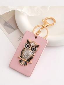1 Peça Chaveiro Criativo e Fofo de Coruja com Pedrinhas em Argila Macia, Pingente Enfeite para Bolsa e Carro