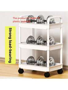 1pc 2/3/4 Floor Household Multi-Layer Trolley Storage Rack, Kitchen, Living Room, Bedroom, Multi-Layer Trolley Storage Rack, Mobile Storage Rack, Trolley, Cosmetics, Bedroom Bookshelf, Living Room Snacks, Multi-Layer Storage Rack, Suitable For Home Storage And Outdoor Camping Storage All Year Round. - Multicolor - View 11