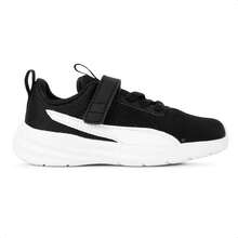 Tênis Puma Rickie Runner Infantil - Preto / Branco - Visão 1