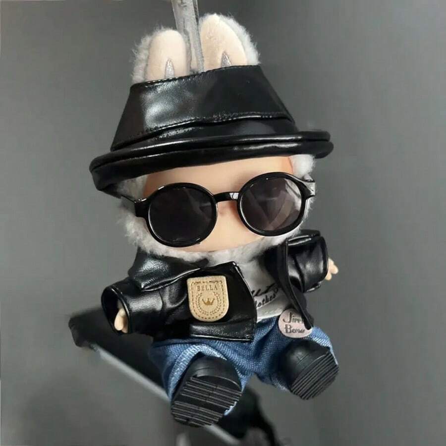 拉布布 (NO Doll) 服装，拉布布 17 厘米娃娃服装，6 件套服装，高档时尚可爱娃娃配饰 - 彩色 - 查看 1
