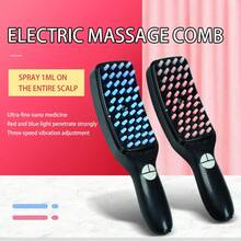 USB Rechargeable Massage Hair Brush, Scalp Acupressure Comb, Red Light Hair Growth Stimulator, Multi-Function Electric Massage Hair Brush, Hair Loss Prevention Vibration Comb With Spray Mist - Multicolor - View 3