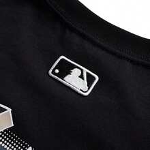 经典单色超大 T 恤，柔软男女通用休闲通勤运动 T 恤 - 黑色 - 查看 6