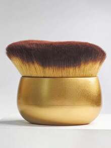 YISE Wealth Ingot Shaped Makeup Foundation Brush, 5 Color Options, Soft Bristles, Quick Application Without Caking, Selected High-Density Bionic Fibers, Fluffy And Fine, Lightweight And Adhering Application, Suitable For Liquid Foundation, Cream Foundation Or Powder Foundation, Can Be Placed Directly On The Desk For Convenient Storage, Ideal For Beginners And Slouchy People!