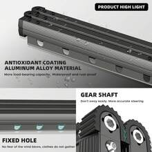 Tendedero de ropa montado en la pared, plegable y retráctil de 3 pliegues para almacenamiento en la lavandería - Multicolor - Ver 7