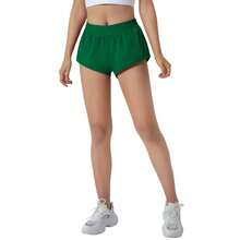 Women's 2.5" Low-Rise Running Shorts - Built-In Liner, Lightweight & Quick Dry With Mesh Pocket - Green - View 5