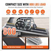PORIYA Multi Size Aluminium Ramp Anti Slip Folding Loading Threshold  Portable Access - 2FT - View 4