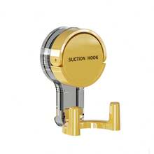 1 Doppelhaken Saugnapfhaken - Keine Bohrung erforderlich, selbstklebender Handtuchhalter, sicherer Halt, Kunststoffkonstruktion, geeignet für Badezimmer und Küchenlagerung, praktischer Haken