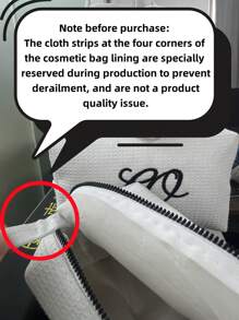 Customized Embroidered Makeup Storage Cosmetic Bag, Monogram Waffle Makeup Bag - Monogram Graduation Gift - Bridesmaid Gift, Classic Makeup Bag Suitable For Dorm Life, Customized Embroidered Makeup Storage Cosmetic Bag, Monogram Waffle Makeup Bag - Monogram Graduation Gift - Bridesmaid Gift, Classic Makeup Bag Suitable For Dorm Life, Customized Personalized Embroidered Bubble Mesh Cosmetic Bag/Toiletry Organizer, Easy Comfort