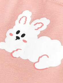 Balabala Girls Cotton Underwear 3 Packs Boxer Briefs Anti-Bacterial - White and Red - View 5