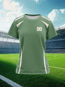 2025 Customized Sports Jersey, Summer Outdoor Sports Singlet Short Sleeve, Women's Sports Team Club Training Jersey Top With Front & Back Personalized Name & Number, Breathable Quick-Dry Casual Everyday Wear, Party Outfit