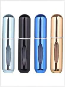 5pcs/4pcs/3pcs/2pcs/1pc Portable Refillable Travel Perfume Bottles, 5ml Travel Size Atomizer Sprayer, Pocket Perfume Containers, Travel Spray Bottles, 5ml Bottom Refill Perfume Decant Vials, Reusable Travel, Pressing Dispenser Sample Bottles, Back To School Essentials, Small Water Bottles For School, Women Decorative Accessories - Multicolor - View 48