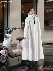 1件新款时尚便携雨衣，长款全身轻便防水防风雨衣，男女通用雨夹克 - 加厚多功能带帽雨衣，透气易收纳，是旅行、骑行、徒步和户外活动的理想之选，男女皆宜 | 新品热销，保暖，闺蜜节，小狗，嘉年华