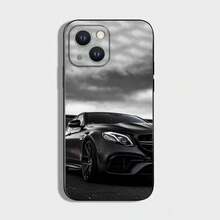 Funda de teléfono Car M-Mercedes-Benz-Back compatible con 16,15,14,13,12,11 Plus, Pro Max, XS, X, XR, SE, Mini, 8, 7, cubierta de silicona suave negra, funda compatible con funda 17 Pro Max, funda 17 Pro, funda 17, funda 16, funda 16 Pro Max, funda 15 - Z3 - Ver 3