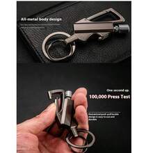 Permanent Match Infinity Lighter With Multitool Keychain Bottle Opener, Reusable Waterproof Match Strike Anywhere, Forever Flint Fire Starter For Outdoor Survival, For Men Multi-Functional - 黑色 - 查看 2