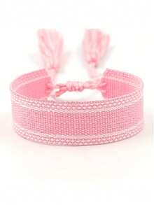 1 件定制姓名编织手链、带流苏的定制文字编织手镯、个性化流苏友谊手链、母亲节定制姓名手链、多色可选，适合婚礼、周年纪念、生日 - 全年可佩戴的礼物、周年纪念礼物、优雅配饰、优质工艺 - 彩色 - 查看 5