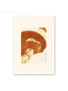 1 pieza Póster de pintura en lienzo de niña en pijama, arte abstracto geométrico con figura impresa, decoración nórdica para sala de estar y hogar