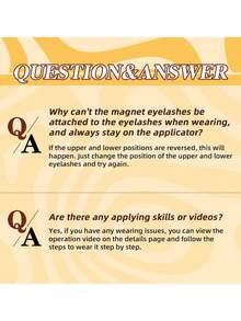 2 对磁性睫毛可重复使用无需胶水睫毛猫眼自然睫毛簇套装易于佩戴和取下，节日睫毛，狂欢妆容，闪光睫毛，磁性睫毛，狂欢派对配件条状睫毛，睫毛，睫毛，假睫毛 - 黑與白 - 查看 8